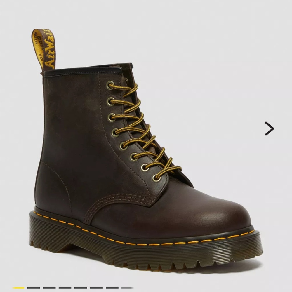 Dr. Martens Brown Boots with Classic Stitching